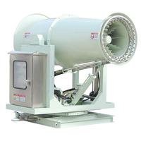 Contrôle automatique de la poussière de l'eau Mquina De Bloques d'irrigation de jardin industrielle 100 mètres longue portée évaporation de l'eau canon à brouillard