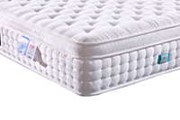 Matelas hybride à ressorts ensachés avec couche de latex, respirant, silencieux, soulagement de la pression, matelas pour chambre à coucher Queen King