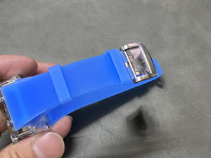 นาฬิกาข้อมือผู้ชายสุดหรู ระบบตูร์บิญอง ETA ออโตเมติก พร้อมฟังก์ชั่นปลุก ดีไซน์อนาล็อก สไตล์ฮิปฮอป สายยางขนาด 18 มม. ตัวเรือนสแตนเลส กระจกแซฟไฟร์ - Product Image 3