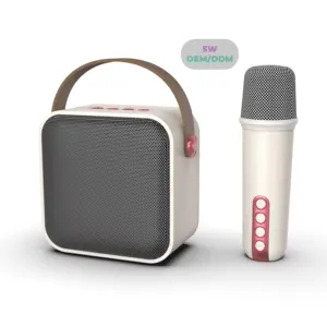 2024 Nieuwe Draagbare Karaoke Bluetooth Mini Mic Speakers Audio Systeem Geluidsapparatuur Versterkers Draadloos Voor Telefoon Thuis