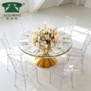 Events <b>Stackable</b> Clear Crystal Plastic Acrylic Resin Chiavari Wedding <b>Chair</b> - Product Image 5