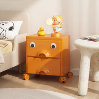 Armoire de rangement moderne en plastique, table de chevet pour enfants, mini armoire de rangement mobile pour salon et cuisine