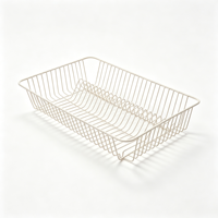 Égouttoir à vaisselle simple en métal, moderne, multifonctionnel, mobile, portable, non pliable, durable, étanche, pour cuisine commerciale