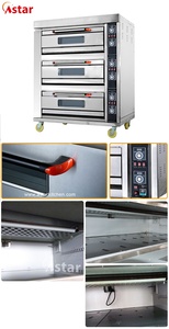 Horno Comercial para Panadería, Horno de Convección para Hornear Pasteles, Buen Precio, Horno Industrial para Pizza, 3 Niveles, 6 Bandejas - Product Image 3