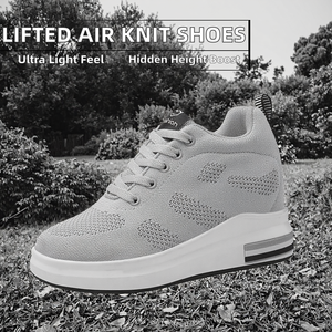 2026 New Light <b>Weight</b> air Classic Trendy Cushioning Shoes Increase Invisible Height Ladies Sneaker Breathable walking shoes - Product Image 2