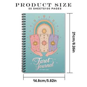 Cuaderno Espiral Premium Personalizado, Tamaño A4, Cubierta Laminada, Impresión CMYK, Regalo para Amigos, Universitarios, Maestros <span class=keywords><strong>de</strong></span> Tarot, Espiritual - Product Image 4