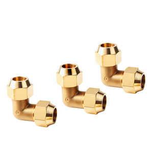 Codo de cobre doble abocardado de 6mm-19mm, 90 grados, conector métrico para tuberías de cobre - Product Image 2
