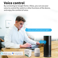 SIXWGH Mini Interrupteur Intelligent WiFi Cozylife Commande à Distance via Application Minuteur Relais Bidirectionnel Amélioration de l'Habitat Compatible Google Home Alexa 16A