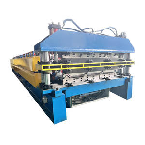 Fully Automatic Non-stop Fast Speed Double Roll Form Roofing Zinc <b>Sheet</b> Making Machine - Product Image 4