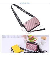 Sac de toilette portable multifonctionnel élégant en ABS PC de haute qualité, mini pochette de maquillage avec bandoulière
