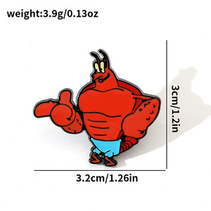 Lot de Broches Épingles en Émail de Haute Qualité, Thème Bob l'éponge Musclé, Drôles et Très Vendues, Souvenir d'Animation Cartoon - Product Image 4