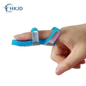 Hkjd Groothandel Schuim Medisch Aluminium Opgevulde Kikker Vingerspalk Voor Gebroken Wijsvinger Ondersteuning Blauw & Zilver S/M/L Maten - Product Image 2