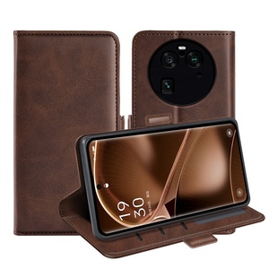 Pour <span class=keywords><strong>OPPO</strong></span> <span class=keywords><strong>Find</strong></span> X6 X5 X3 Pro Version mondiale portefeuille de luxe à rabat en cuir Pu - Product Image 6