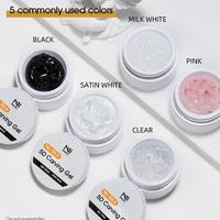 Gel de construction ZRKGEL sans HEMA ni TPO pour extension d'ongles, gel de sculpture professionnel non collant pour salon de manucure, kit de gel 3D pour nail art