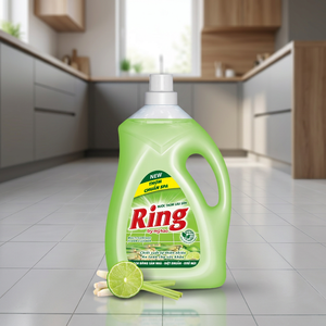 Nettoyant liquide pour sols Ring 1KG, parfum citronnelle et citron, bouteille verte, nettoyant en profondeur pour les sols de la maison - Product Image 4