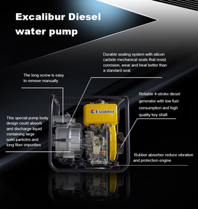Bomba de agua diésel autocebante <span class=keywords><strong>Excalibur</strong></span> de 3 pulgadas en oferta, bomba de aguas residuales personalizable, bomba para aguas sucias para riego - Product Image 2