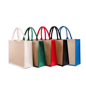 KAIFEI alışveriş çantası doğa jüt yüksek kalite tote çanta en çok satan çanta