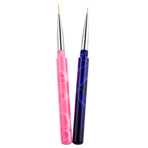 Pinceau ultra-fin pour nail art, poils en nylon, stylo de manucure avec capuchon, pour la peinture de détails sur ongles en gel, pinceau de décoration pour salon - Product Image 1