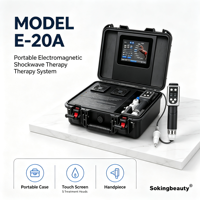 Appareil portable de thérapie par ondes de choc pour chevaux, dispositif professionnel d'équithérapie avec design en forme de valise pour cliniques vétérinaires
