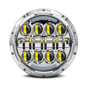 ไฟหน้า LED 7 "พร้อมไฟบอกตำแหน่งสำหรับ Harley <span class=keywords><strong>Road</strong></span> <span class=keywords><strong>King</strong></span> Ultra <span class=keywords><strong>CLASSIC</strong></span> Electra Glide flhtcu - Product Image 2