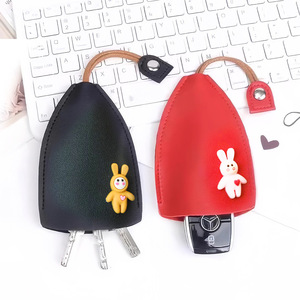 Car Key <b>Case</b> Mini Protective Cover Synthetic Leather Animal Pattern Durable Everyday Use - Product Image 4