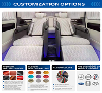 Siège de capitaine de luxe pour conversion de fourgonnette MPV, inclinable électriquement, pivotant, avec accoudoir en cuir pour Mercedes-Benz Vito, Sprinter, Viano