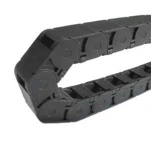 CNC Black plastic closed type protective bridge cps cable drag chain