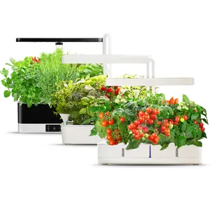 J & c minigarden sistema de cultivo hidropônico, pequeno interior potes de jardim aero sistema de hidroponia inteligente para jardim