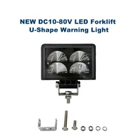 Feu de signalisation de sécurité pour chariot élévateur 12W IP67, feu d'avertissement d'arc électrique pour chariot élévateur, pour la sécurité des piétons en logistique d'entrepôt, vente directe usine