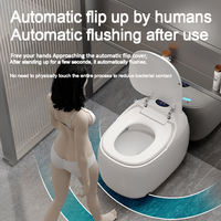 Toilette intelligente de luxe avec bidet, siège chauffant, toilette intelligente automatique en céramique pour salle de bain résidentielle moderne