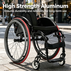 CA9881 Ruota in Alluminio Leggera ad Alta Resistenza per Sedia a Rotelle Sportiva con Mozzo in Acciaio per Terapia Riabilitativa - Product Image 3