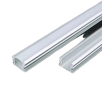 Lumière linéaire à led profilé en aluminium canal à led de couleur noire personnalisé pour bande lumineuse à led