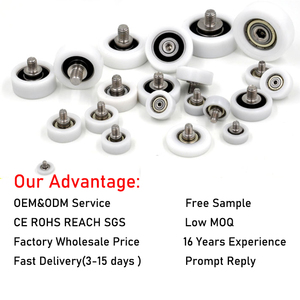 O.d 20mm 22M 25m 28mm 30mm 32mm 36mm 35mm 40mm 45mm 50mm POM nhựa mang Con lăn Nylon ròng rọc Bánh xe lăn cho cửa sổ - Product Image 2