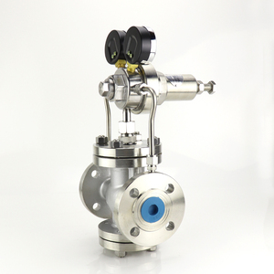 Regulator Gas Manual YK43X-16P Baja Anti Karat dengan Flens, <span class=keywords><strong>Pilot</strong></span> Piston Diafragma untuk Nitrogen/Udara Alami/Gas untuk Pengurangan Tekanan - Product Image 2