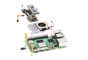 Adaptateur Waveshare PCIe vers M.2 Mini pour Raspberry Pi 5, prend en charge le protocole NVMe, lecteur SSD M.2, Raspberry Pi 5 NVMe HAT K836 - Product Image 4