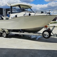 Perahu Pancing Laut Jia Shibao Berbahan Aluminium Alloy 6m Warna Putih Segar dan Elegan