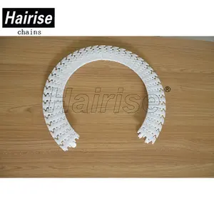 Hairise miniature flat flexible sushi belt train plastic tabletop conveyor chain belt catalogue guide lubrication manufacturers