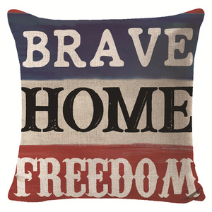 Independência americana dia linho quadrado travesseiro estrelas e listras design para casa cama encosto ou uso almofada do carro - Product Image 5