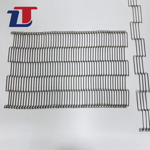 Bande transporteuse en fil d'acier inoxydable Convoyeur plat tissé Courroies flexibles Échelle Lien Mesh Convoyeur - Product Image 2