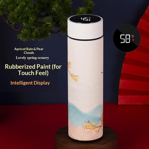 Gourde isotherme personnalisable en acier inoxydable, bouteille d'eau chaude de voyage 6 heures, avec paille, idéale pour la gym, la randonnée et les activités de plein air - Product Image 4