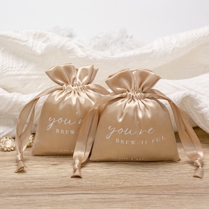 Biểu Tượng Tùy Chỉnh Đồ Trang Sức Sang Trọng Lưu Trữ Nhỏ Lụa <span class=keywords><strong>Satin</strong></span> Dây Kéo Pouch <span class=keywords><strong>Satin</strong></span> Túi Bụi Cho Vòng Đeo Tay Ví Giày Bao Gồm - Product Image 1