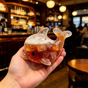 Dolphin Shaped Ice Cube <b>Mold</b> Silicone <b>Mold</b> For DIY <b>Candle</b> Making Kits Transparent White Customizable Shape - Product Image 1