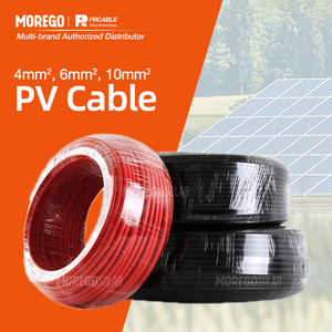 Moregosolar PVC cách điện dây đồng cáp điện 4mm 6mm <span class=keywords><strong>2</strong></span> 10mm vuông PV cáp năng lượng mặt trời cho năng lượng mặt trời hệ thống bảng điều khiển - Product Image 1