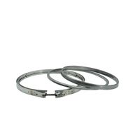 Ready Stock V Type Colliers de serrage avec anneau de verrouillage Assy Différentes tailles Fonction de dégagement rapide Système de mesure en pouces