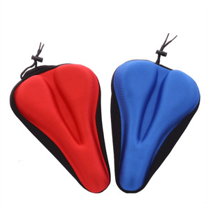 Funda de Asiento de <span class=keywords><strong>Bicicleta</strong></span> 3D, Acolchado Ancho de Gel Suave, Cojín de Asiento de <span class=keywords><strong>Bicicleta</strong></span> de Ejercicio, Cojín de Asiento de <span class=keywords><strong>Bicicleta</strong></span> de Montaña de Espuma Ancha - Product Image 1