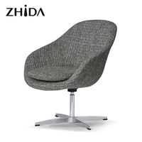 Zhida – chaise pivotante en tissu bleu, design moderne personnalisé, mobilier de salon, chaise de loisirs pour meubles d'hôtel