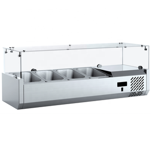 Mesa de exhibición de Sushi de alta calidad comercial, refrigerador, exhibición de supermercado, comida con puerta de vidrio - Product Image 1