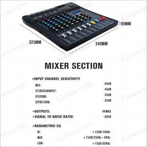 Mezclador de Audio de 6 Canales en Oferta, Mezclador de Audio para DJ Usado a Bajo <span class=keywords><strong>Precio</strong></span>, Consola Mezcladora de Audio para Karaoke, Bar en Casa - Product Image 4