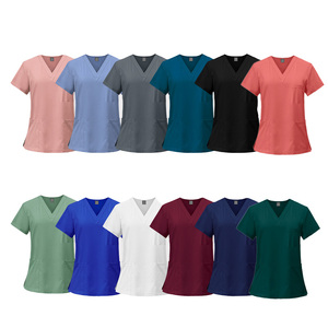 Fashion Unisex Scrub Sets Jumpsuit Custom Logo Nursing One Piece Jogger Hospital Doctor <strong>Clinic</strong> Soft Worsted Fabric <strong>Uniforms</strong> - Product Image 2