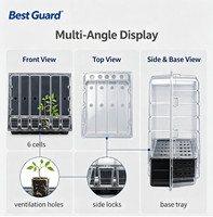 PET Clear Blister Container, Plant Cutting Shipping Box For Potted Plant Seedling Transport